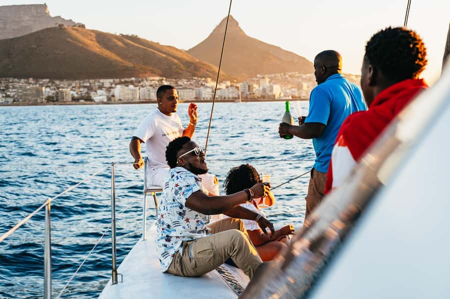 Cape Town: Sunset Catamaran Cruise on Table Bay with Bubbles - At a glance