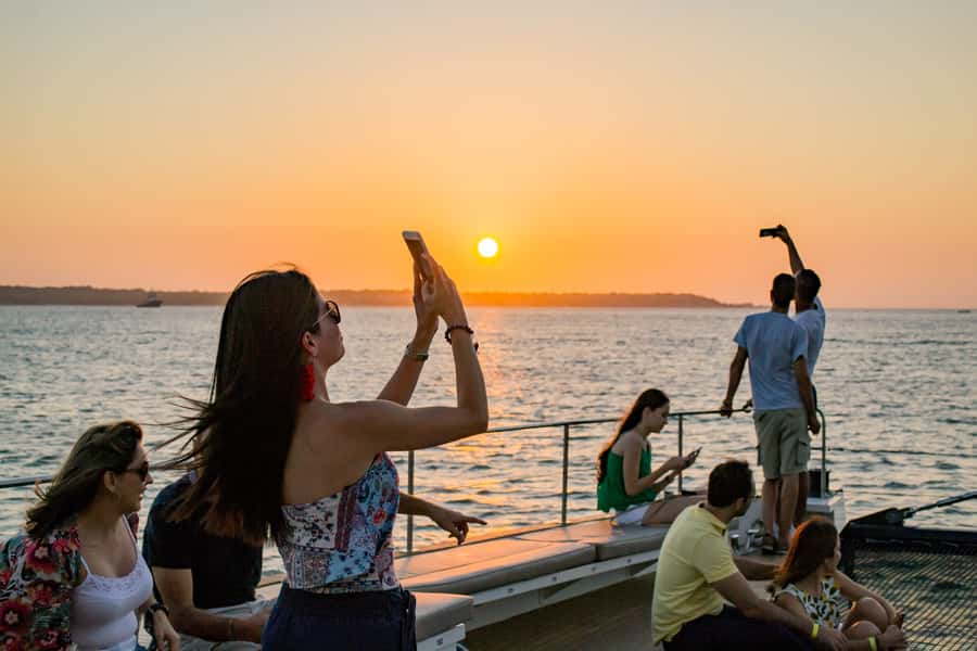 Cartagena de Indias: 2-Hour Sunset Cruise - The catamaran sets a comfortable tone