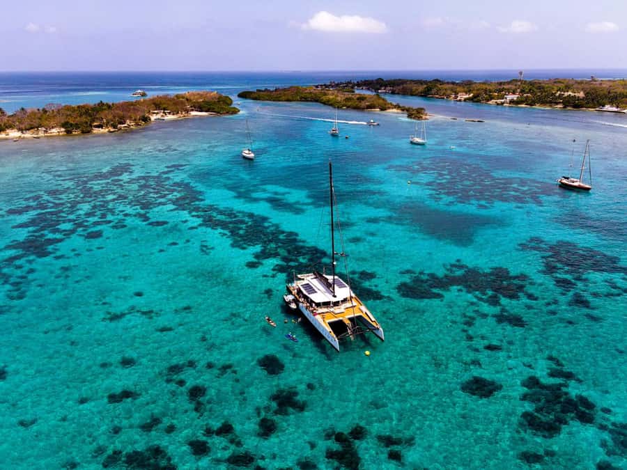Cartagena: Rosario Islands Catamaran with Lunch and Snorkel - The ride toward the Rosario Islands