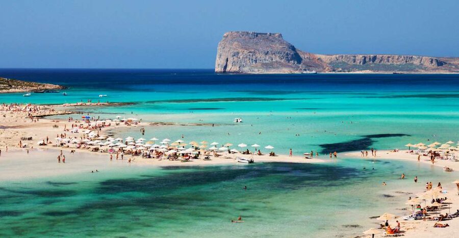 Chania Areas/Kalyves:Gramvousa Island & Balos,Boat Tkt Extra - The short crossing to Balos Lagoon