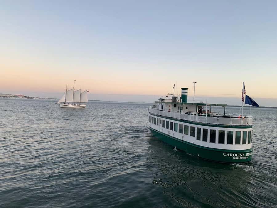 Charleston: Daytime or Sunset Historic Harbor Cruise - The Ravenel Bridge adds a modern landmark