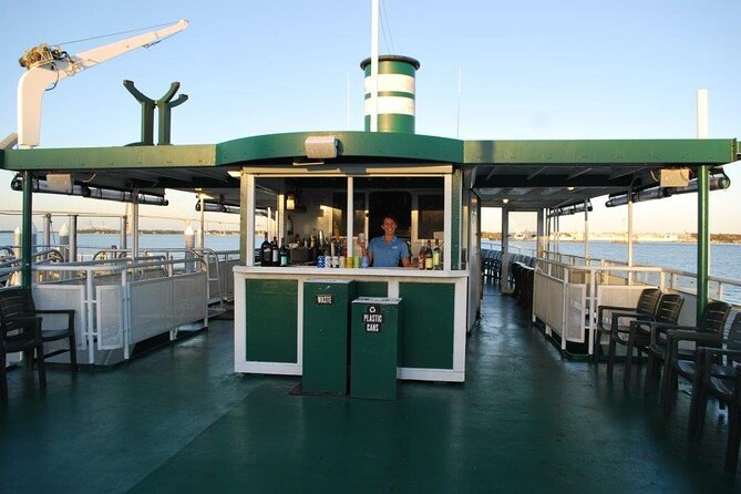 Charleston Harbor History Day-Time or Sunset Boat Cruise - Passing under the Arthur Ravenel Jr. Bridge