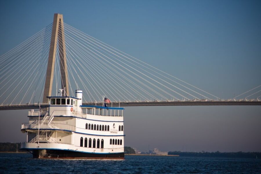 Charleston: Luxury Harbor Dinner Cruise - Boarding at Patriots Point and settling in