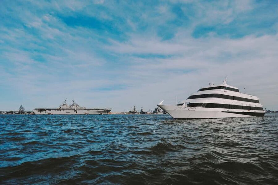 City Cruises Norfolk: Lunch, Brunch, or Dinner Buffet Cruise - The Outdoor Patio Deck Is a Major Plus
