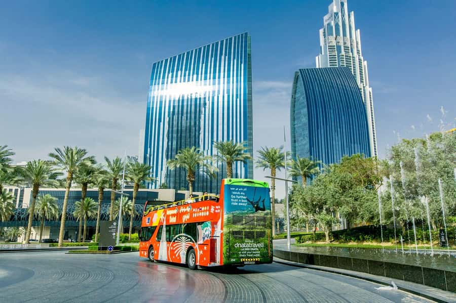 City Sightseeing Dubai Hop-On Hop-Off Bus Tour & Dhow Cruise - Sunset and Night Tour at 6pm