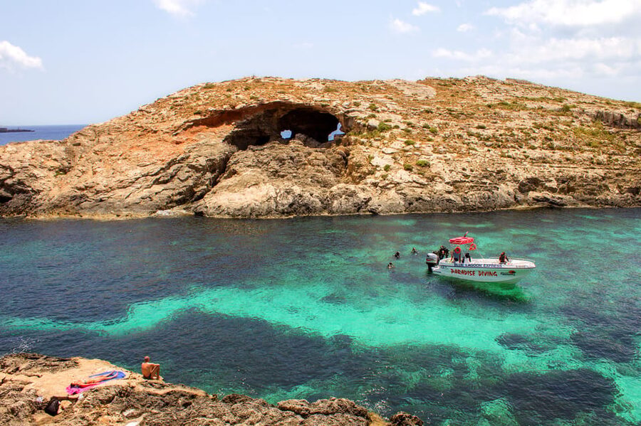 Comino & Blue Lagoon Cruise inc Photo Stop at Crystal Lagoon - The crew and onboard organization