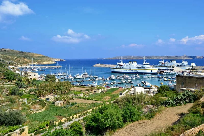Comino & Gozo: Blue & Crystal Lagoons Cruise with Sea Caves - Gozo Harbour from the water
