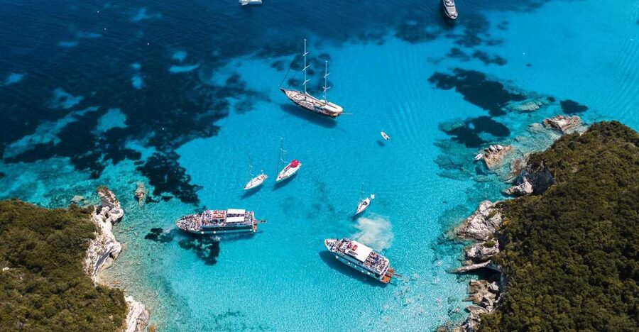 Corfu/Benitses/Lefkimmi: Paxos, Antipaxos, & Caves Cruise - Key points at a glance
