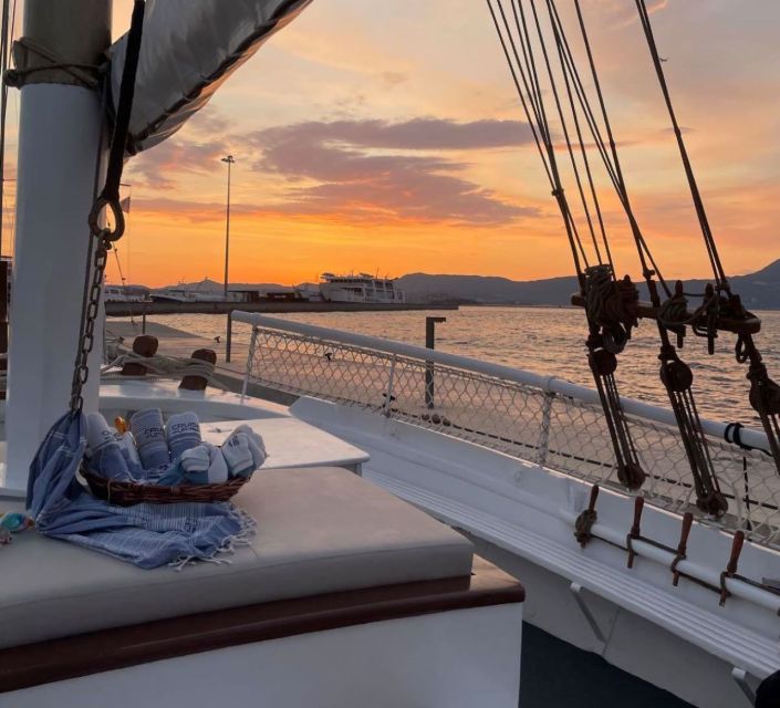 Corfu: Sunset Cruise on Classic Boat with Cocktails & Snacks - Arriving near Pontikonissi for sunset