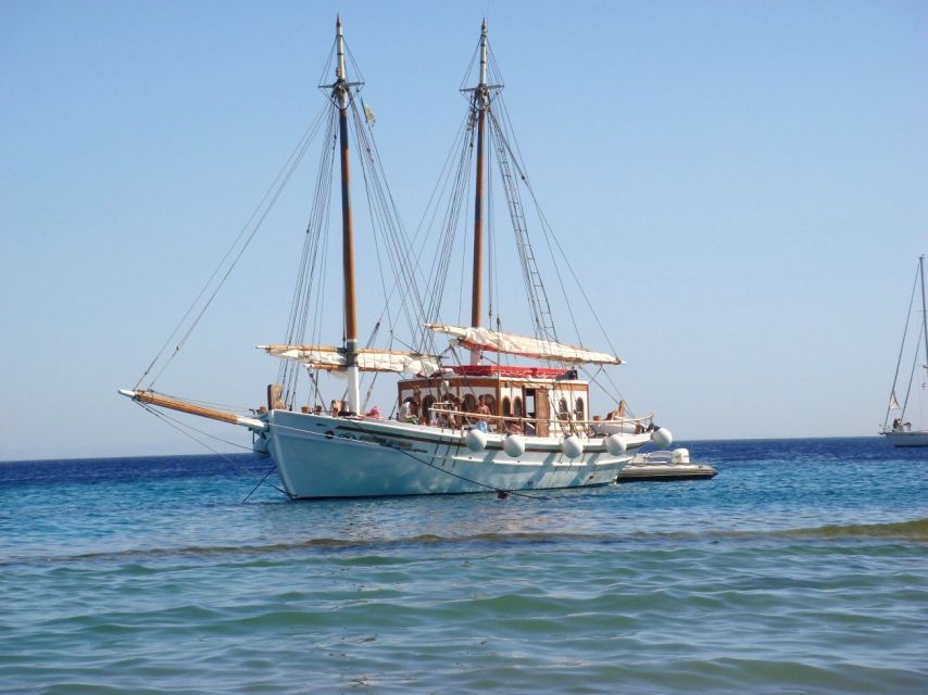 Corfu Town: Full-Day Cruise with Lunch, Drinks & Swim Stops - Greek Lunch with Souvlaki, Salad, and Local Wine