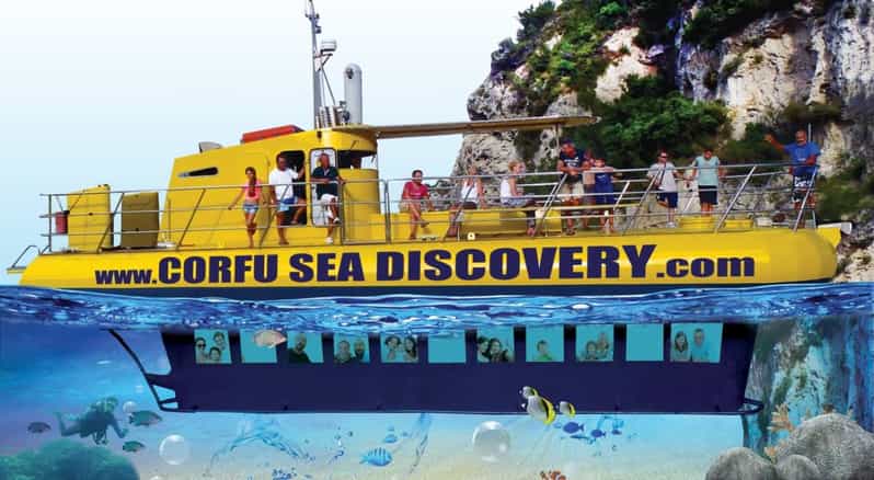 Corfu: Underwater Cruise in Paleokastritsa - The First Part, Cliffs From the Upper Deck