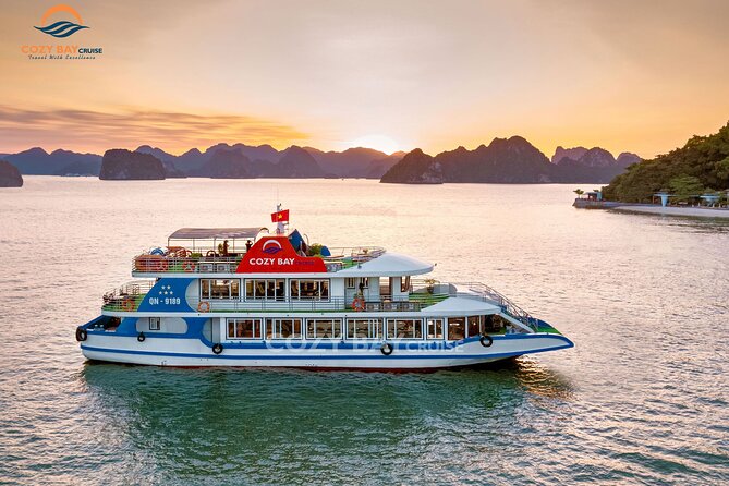 Cozy Bay Halong 5-Star Day Cruise, Buffet, Cave, Kayak, Swimming - The Hanoi pickup and three-hour ride to the bay