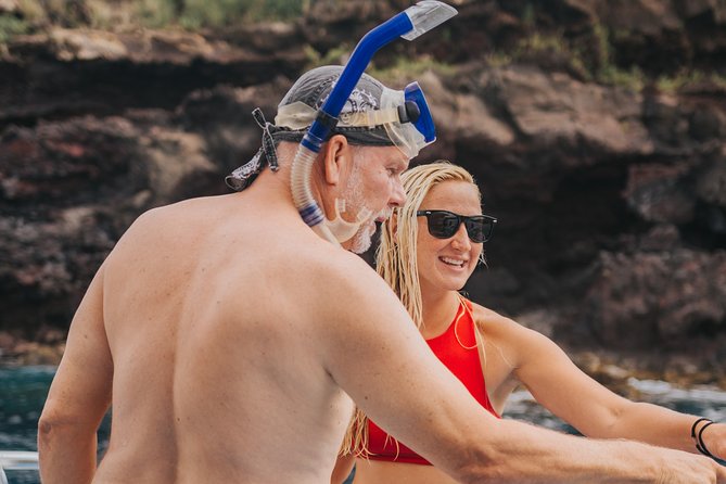 Deluxe Snorkel & Dolphin Watch Aboard a Luxury Catamaran from Kailua-Kona - Two hours at Red Hill, with more than snorkeling
