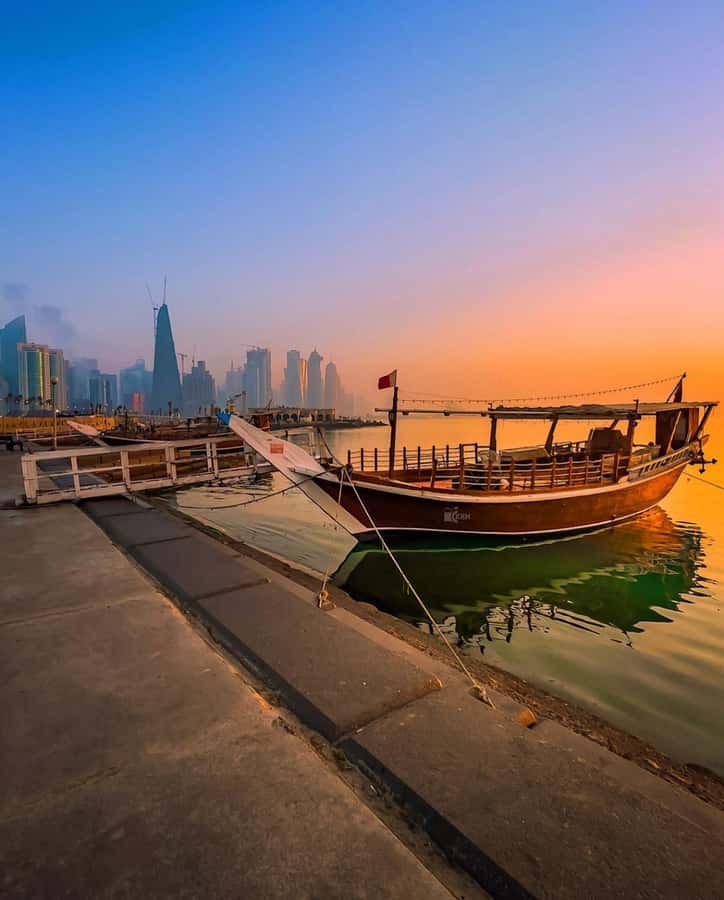Doha: Sunset Serenade Skyline Dhow Cruise with Buffet Dinner - The Start: Corniche Drive And Dhow Harbor Views