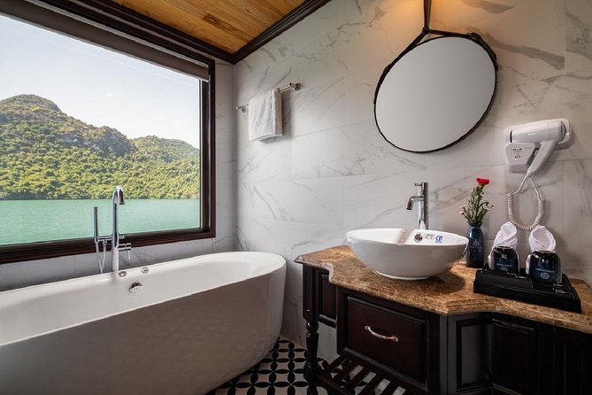 Doris Cruise 5 star cruise 2 days visiting Halong Bay Lan Ha Bay private balcony - Is Doris Cruise good value at $235?