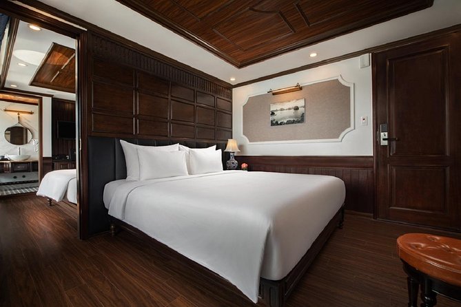 Doris Cruise 5 star cruise 2 days visiting Halong Bay Lan Ha Bay private balcony - Kayaking and swimming at Tra Bau