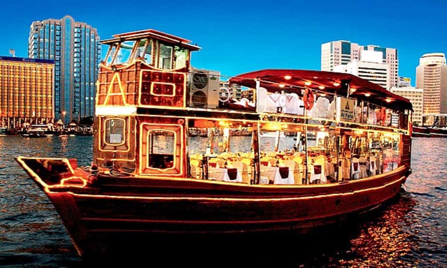 Dubai: 2-Hour Evening Dhow Cruise and Dinner - Dubai Creek, Dubai Marina, or Dubai Canal