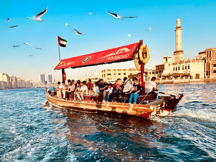 Dubai: Authentic Old Town, Souks, Tastings & Abra Boat Tour - Meeting at Arabian Tea House