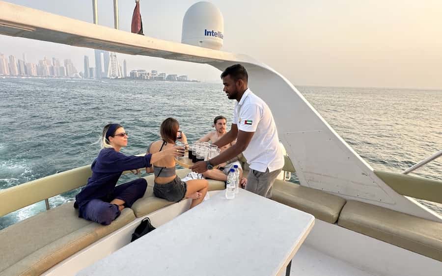 Dubai: Luxury Sunset Yacht Tour with Snacks and Drinks - The hosts make a real difference
