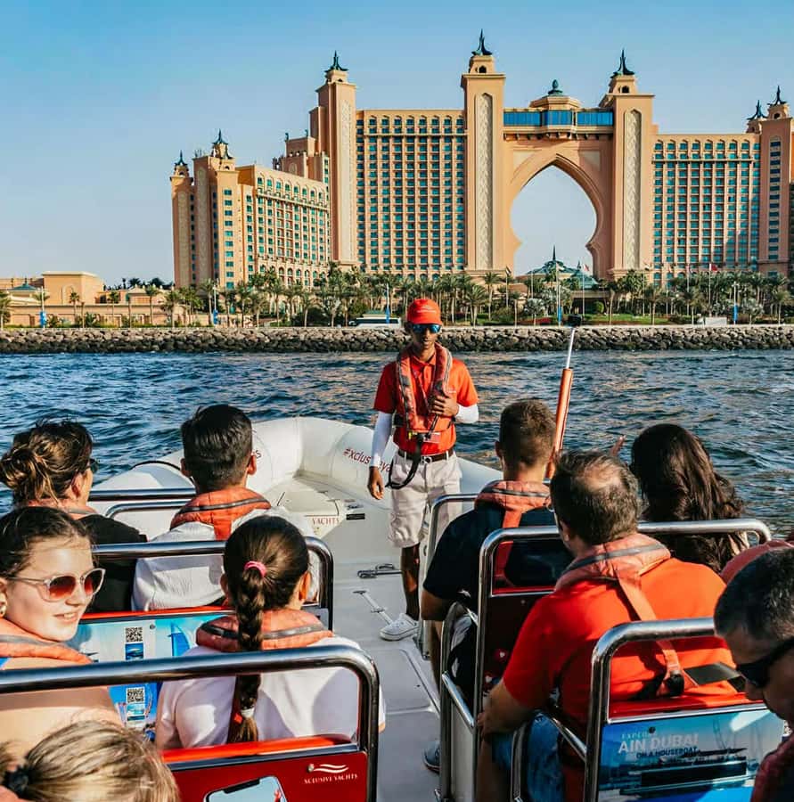 Dubai: Marina, Atlantis, Palm & Burj Al Arab Speedboat Tour - Atlantis at The Palm