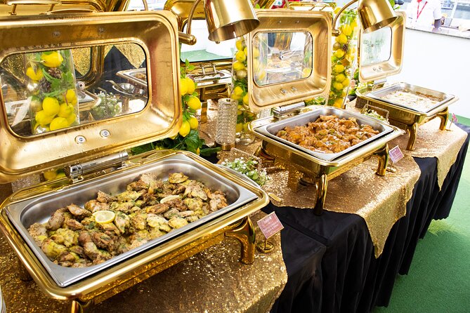 Dubai Marina Dinner Cruise with Live Music & Open Bar - Buffet dinner with pasta cooked to order