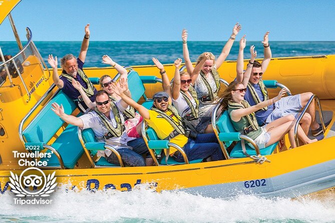 Dubai Marina Guided Sightseeing High-Speed Boat Tour - Palm Jumeirah and the view toward Atlantis