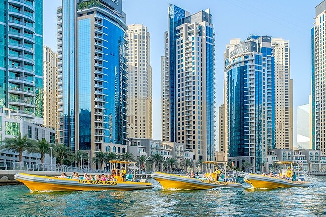 Dubai Marina Guided Sightseeing High-Speed Boat Tour - Burj Al Arab from the Persian Gulf