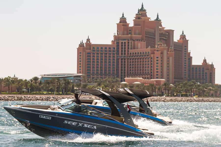 Dubai: Marina Private Boat Tour & Palm Jumeirah Sightseeing - The 100-minute route and Atlantis the Palm