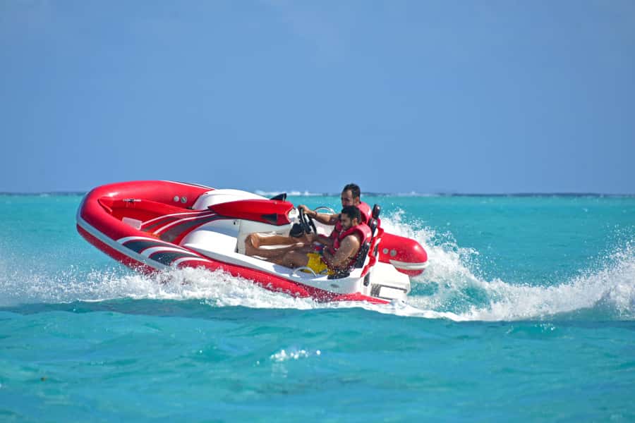 Dubai: Private Self-Drive SeaKart Jet Ski Boat Tour - The World Islands and open-water riding
