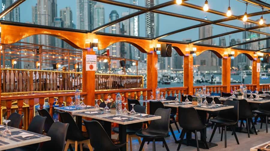 Dubai: Scenic Dhow Cruise with Buffet Dinner and Live Shows - Dinner on the creek: good value, not fine dining