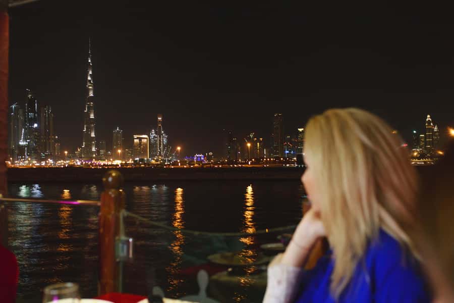 Dubai: Water Canal Cruise and La Perle Show with Dinner - The short move from boat to La Perle