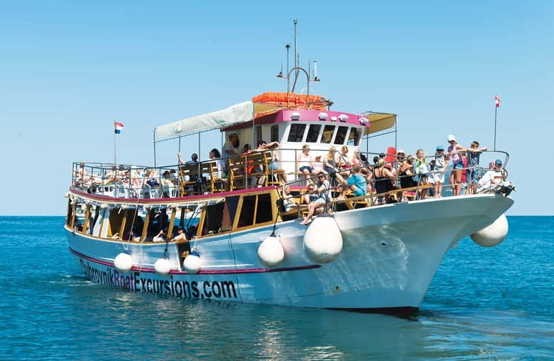 Dubrovnik: 3 Islands Fun Boat Trip with Drinks (FR, ES, EN) - Lopud: the longest stop and the easiest place to swim