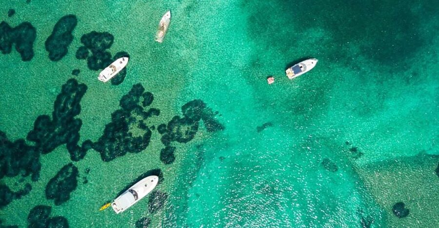 Dubrovnik: Blue & Green Caves Private Boat Tour with Drinks - The Green Caves and cliff-jumping stop