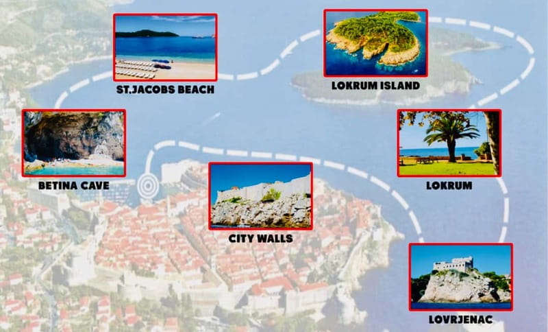 Dubrovnik: Lokrum Island and Betina Cave Boat Tour - Seeing Dubrovnik from the Old City port