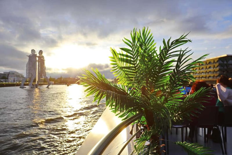 Evening Boat Tour 1.5 hour with our solarcatamaran - What Treptower Park adds to the ride