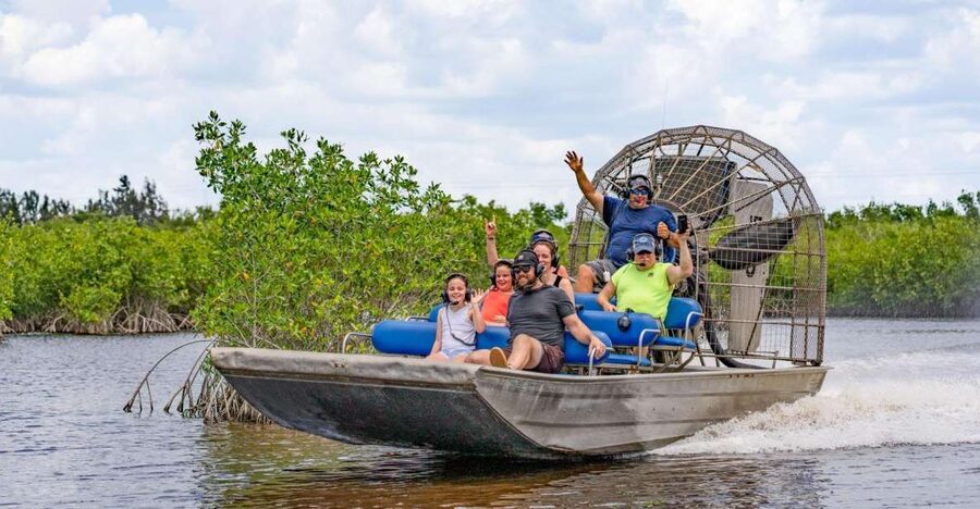 Everglades: Mangrove Maze Airboat Tour and Boardwalk - The Everglades City Boardwalk at your own pace