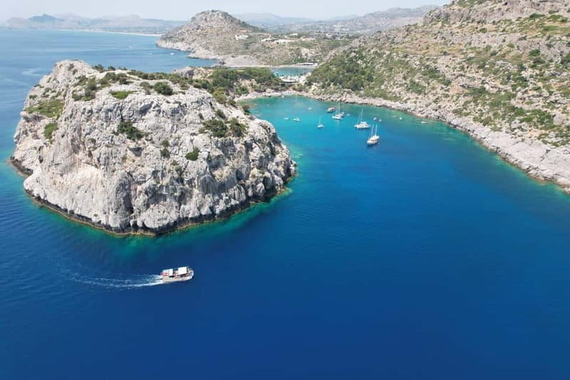 Faliraki: Boat Trip to Anthony Quinn & The Caves with Drinks - The cruise along the Rhodes coast