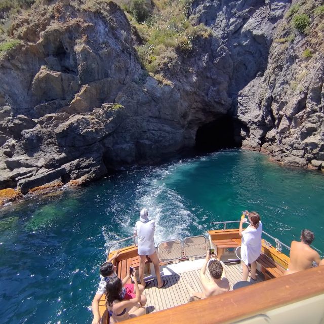Forio: Ischia Island Boat Tour with Local Lunch and Swimming - San Montano, coffee, fruit, and the final swim