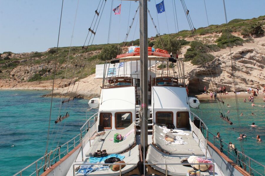 From Ag Anna: Rina's Cave and Ano and Kato Koufonisi Cruise - What this Naxos boat day is really like