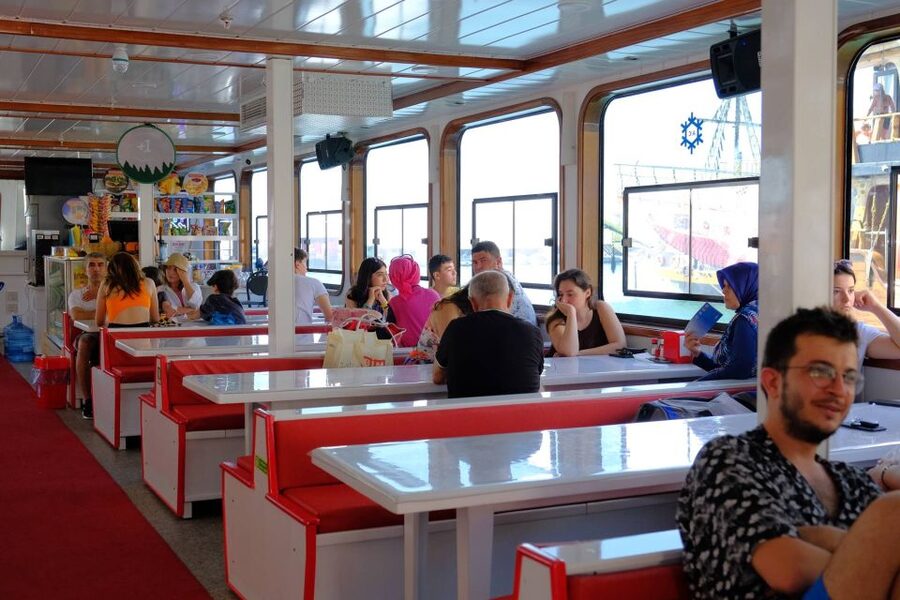 From Alanya: Boat Tour with Unlimited Soft Drinks and Lunch - Ulas Beach and the rhythm of several swim breaks