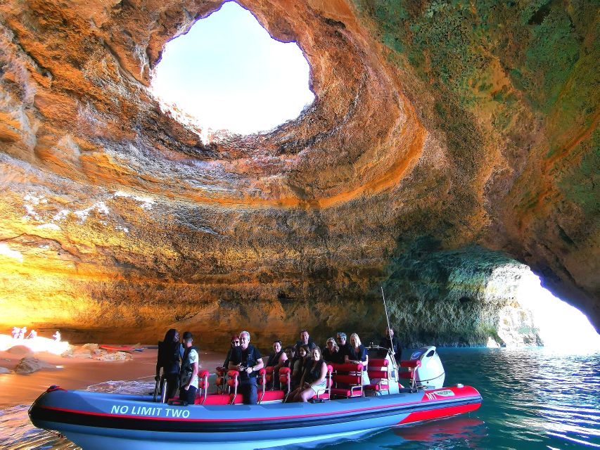 From Albufeira: Benagil Caves and Dolphins Guided Boat Tour - Who should book this Albufeira boat tour?