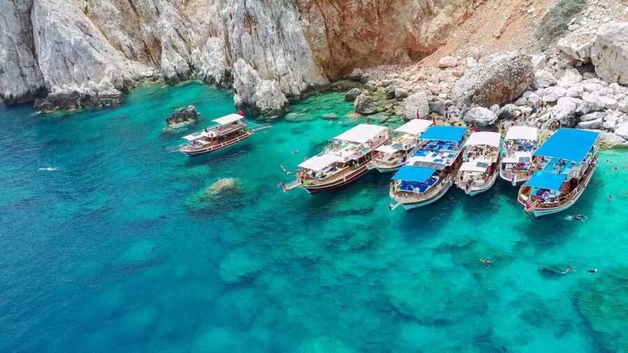 From Antalya or Kemer: Suluada Island Boat Trip with Lunch - Boarding the boat in Adrasan