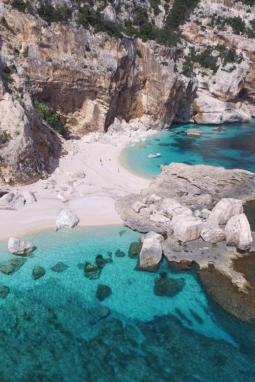 From Arbatax: Full-Day Guided Boat Tour of the Baunei Coast - Cala Mariolu: the first big swim