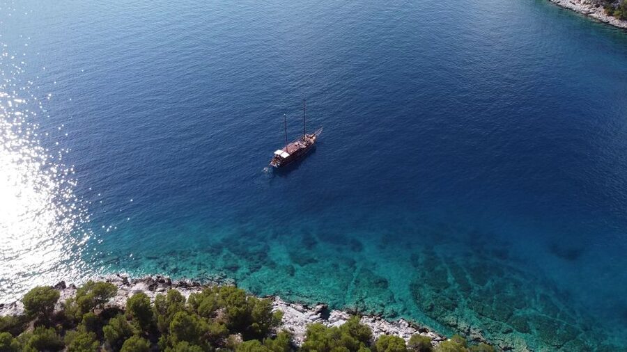 From Athens: Aegina, Agistri and Metopi Day Cruise w/ Lunch - The best part for many people: swimming from the boat