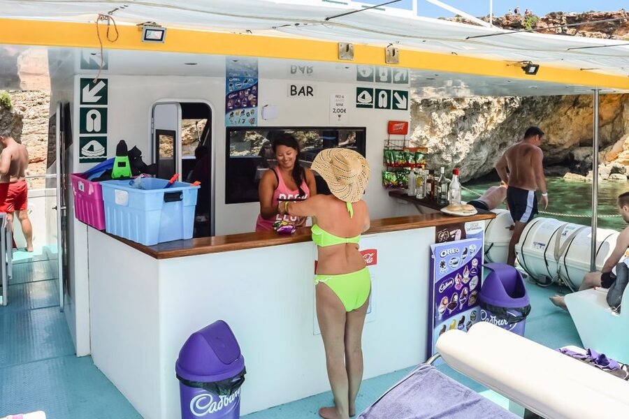 From Bugibba: Blue Lagoon Afternoon Swim with Sunset Cruise - Blue Lagoon: famous water, better late in the day