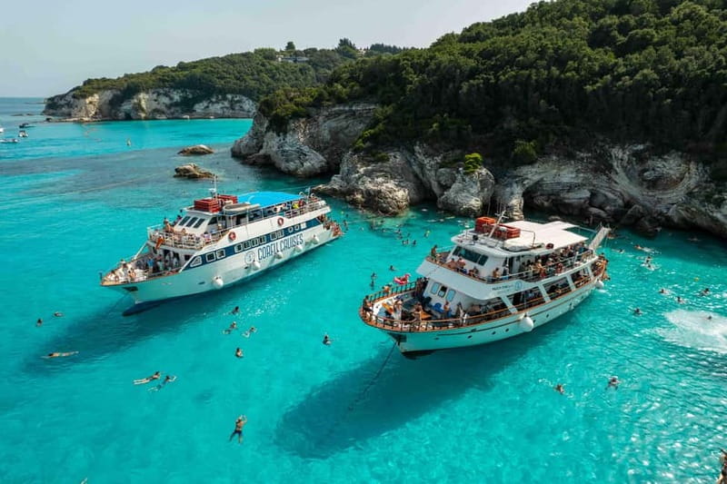 From Corfu: Day Cruise to Paxos, Antipaxos, & the Blue Caves - Antipaxos and the one-hour swimming stop