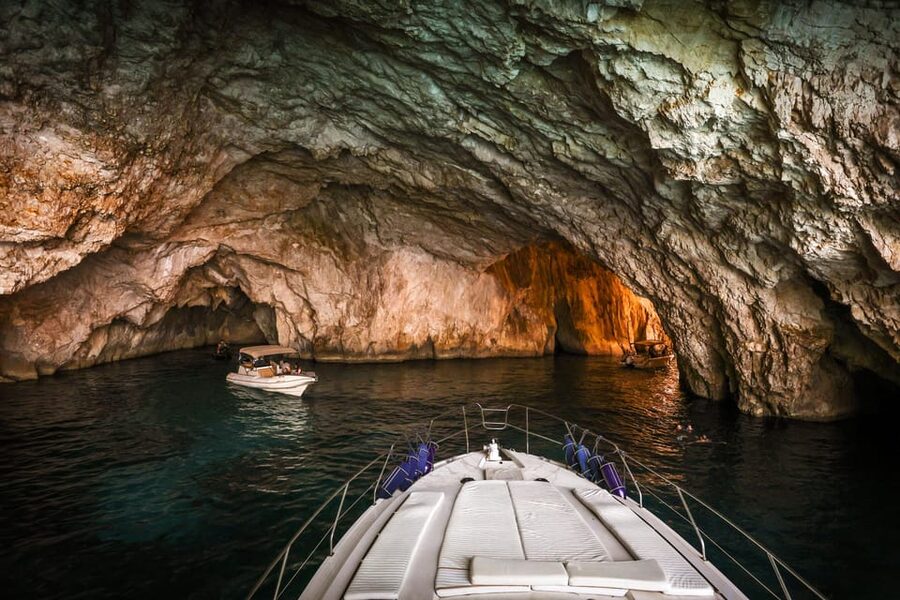 From Corfu: Luxury Yacht Cruise to Paxos and Antipaxos - One Hour at Vrika Beach on Antipaxos