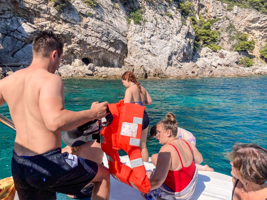 From Dubrovnik/Cavtat: Blue Cave, Sunj Beach Speed Boat Tour - Ninety minutes at Šunj Beach on Lopud