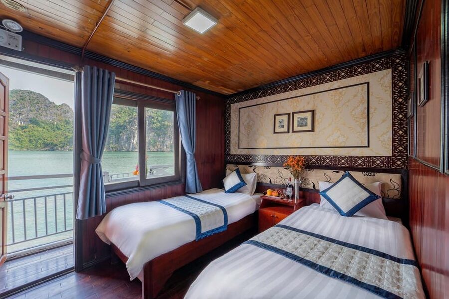 From Hanoi: 2-Day Ha Long Bay Boat Tour - The cabin and the older boat