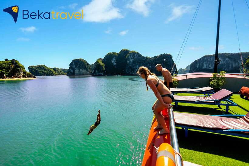 From Hanoi/Cat Ba: Lan Ha Bay Full-Day Boat Trip - Cruising past Cai Beo Fishing Village